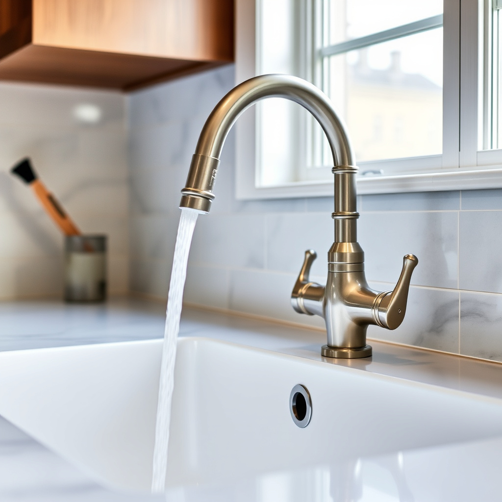 Installing the New Kitchen Faucet