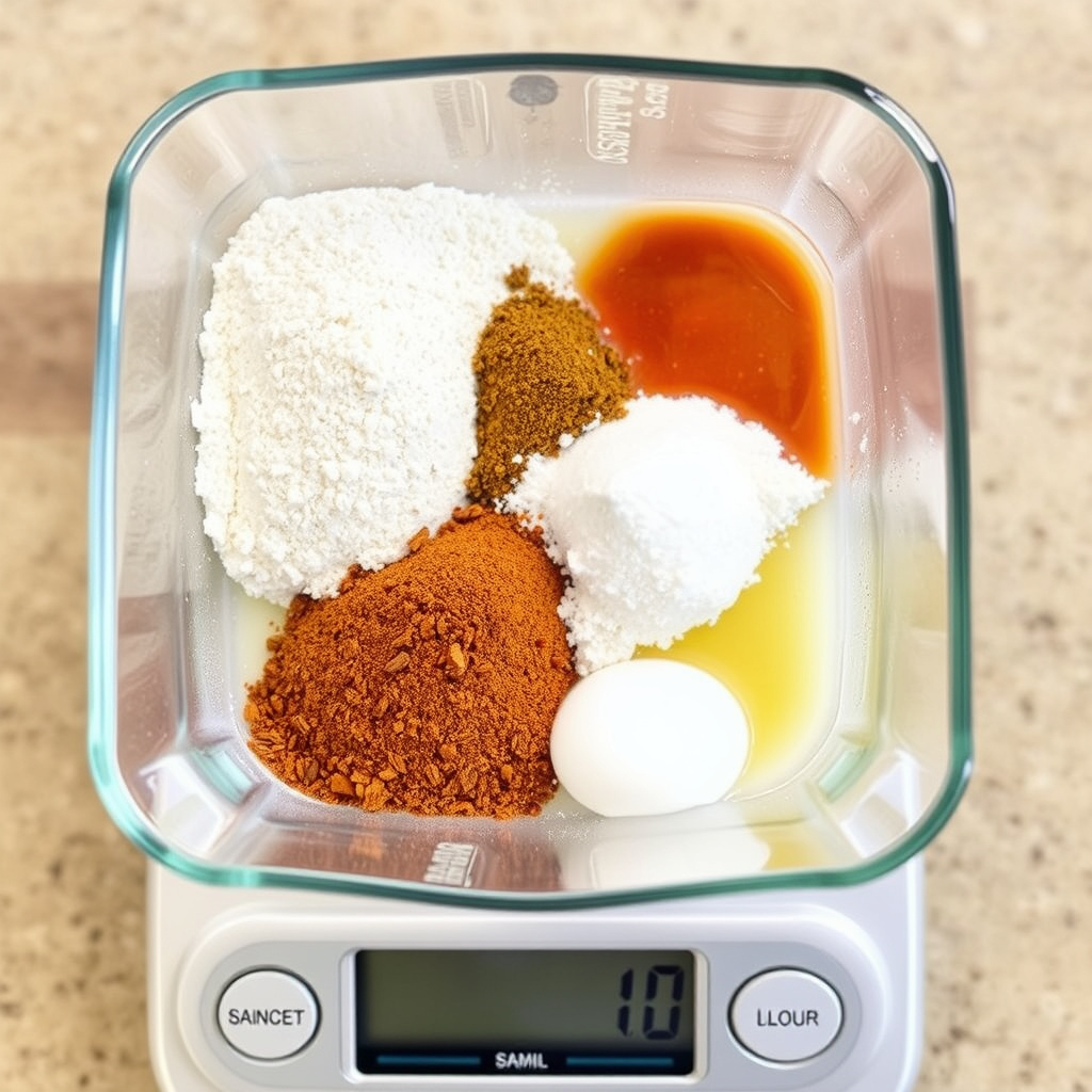 Using a Kitchen Scale for Various Ingredients