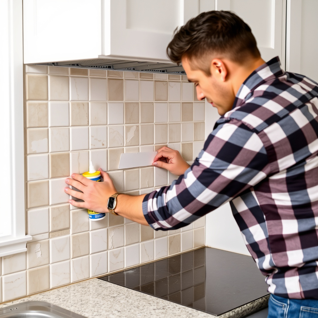 Installing the Backsplash Tiles