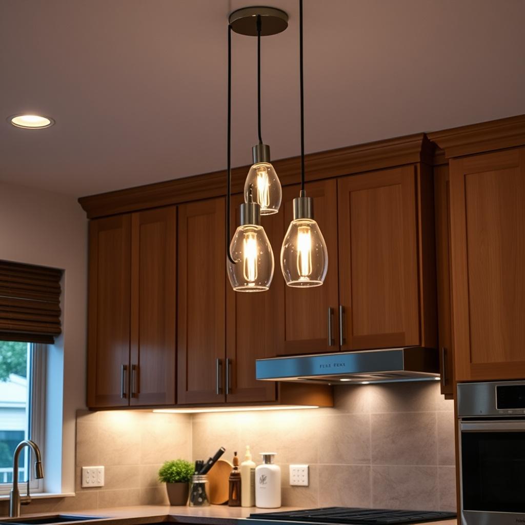 Incorporating Lighting to Highlight Modern Oak Kitchen Cabinets