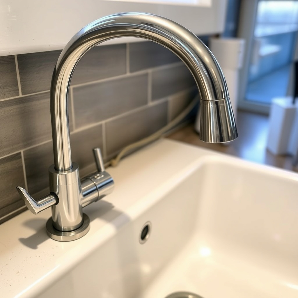 Installing the New Kitchen Faucet