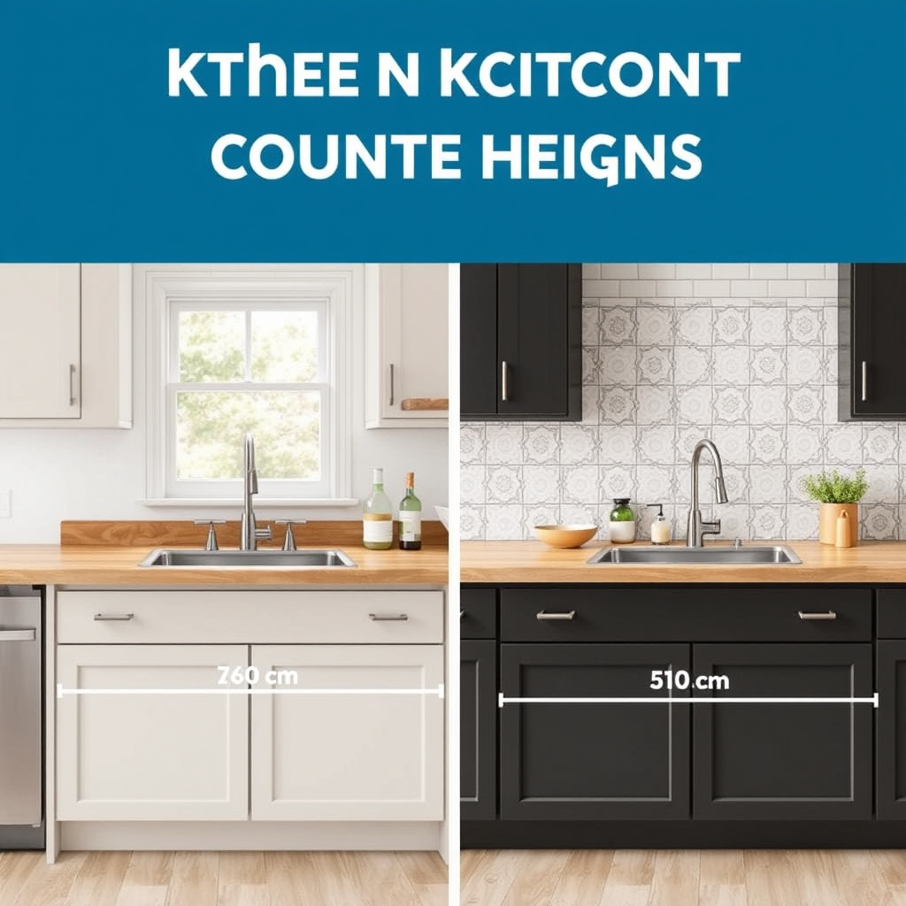 Variations in Kitchen Counter Heights