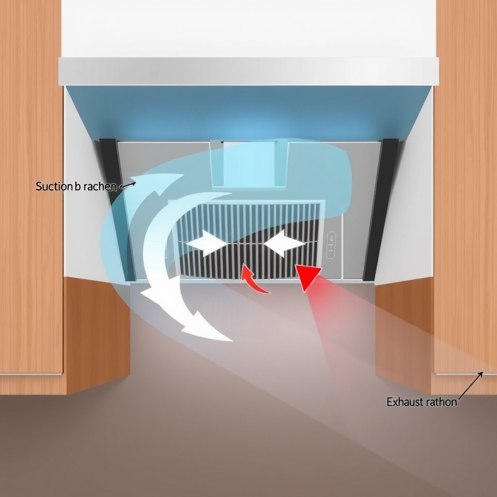 Airflow Mechanism in the 486 Gelyney Kitchen Exhaust Hood