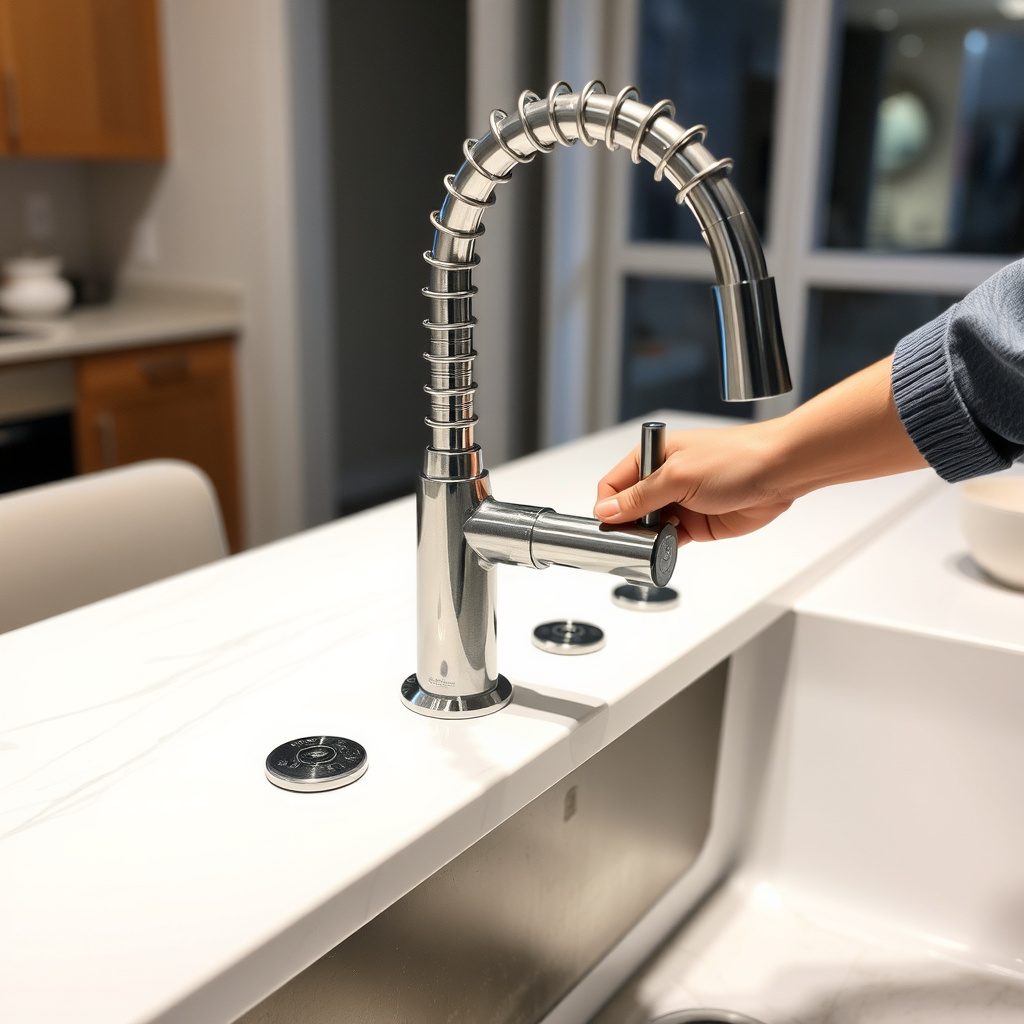 Installing the New Kitchen Faucet