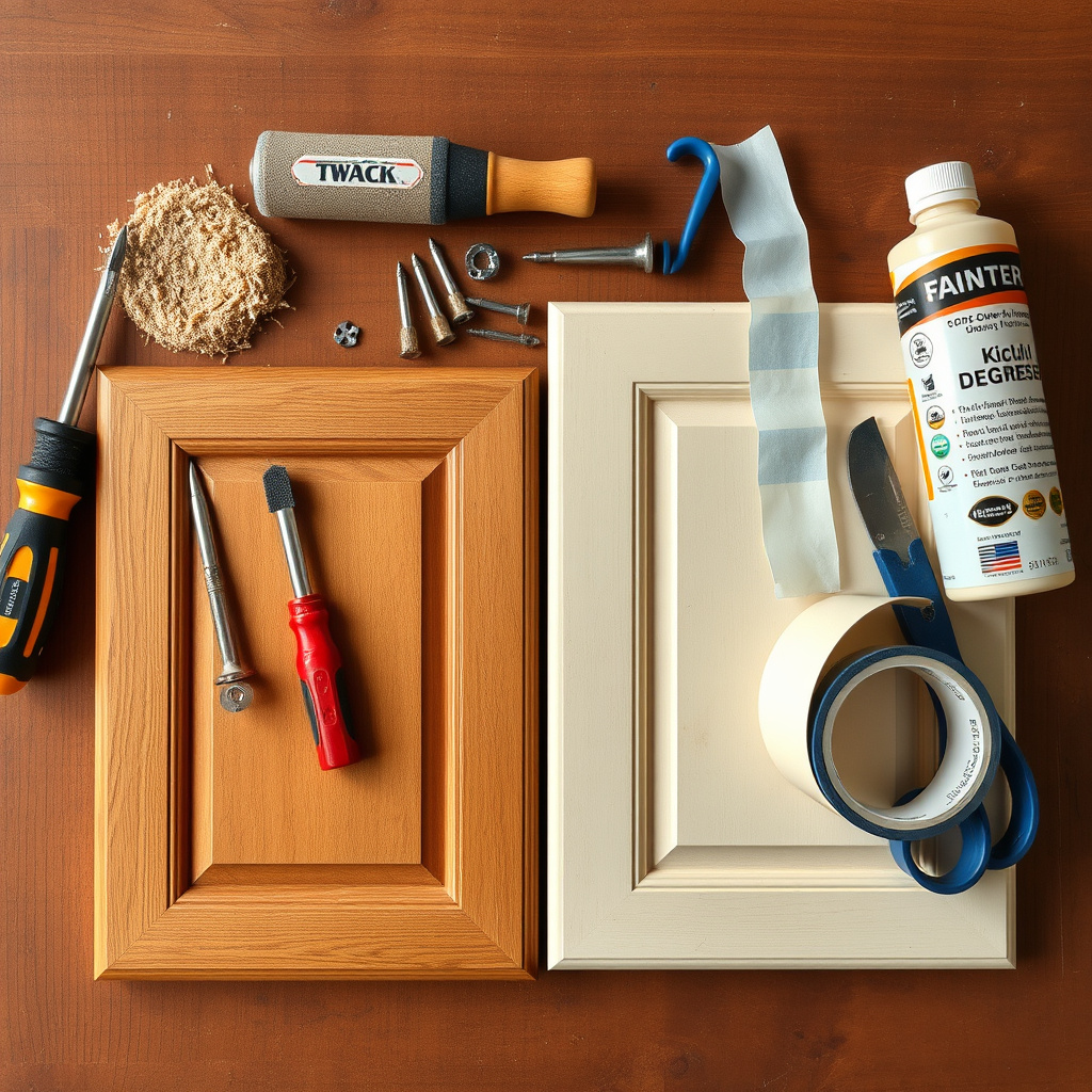 Preparing Kitchen Cabinets for Painting