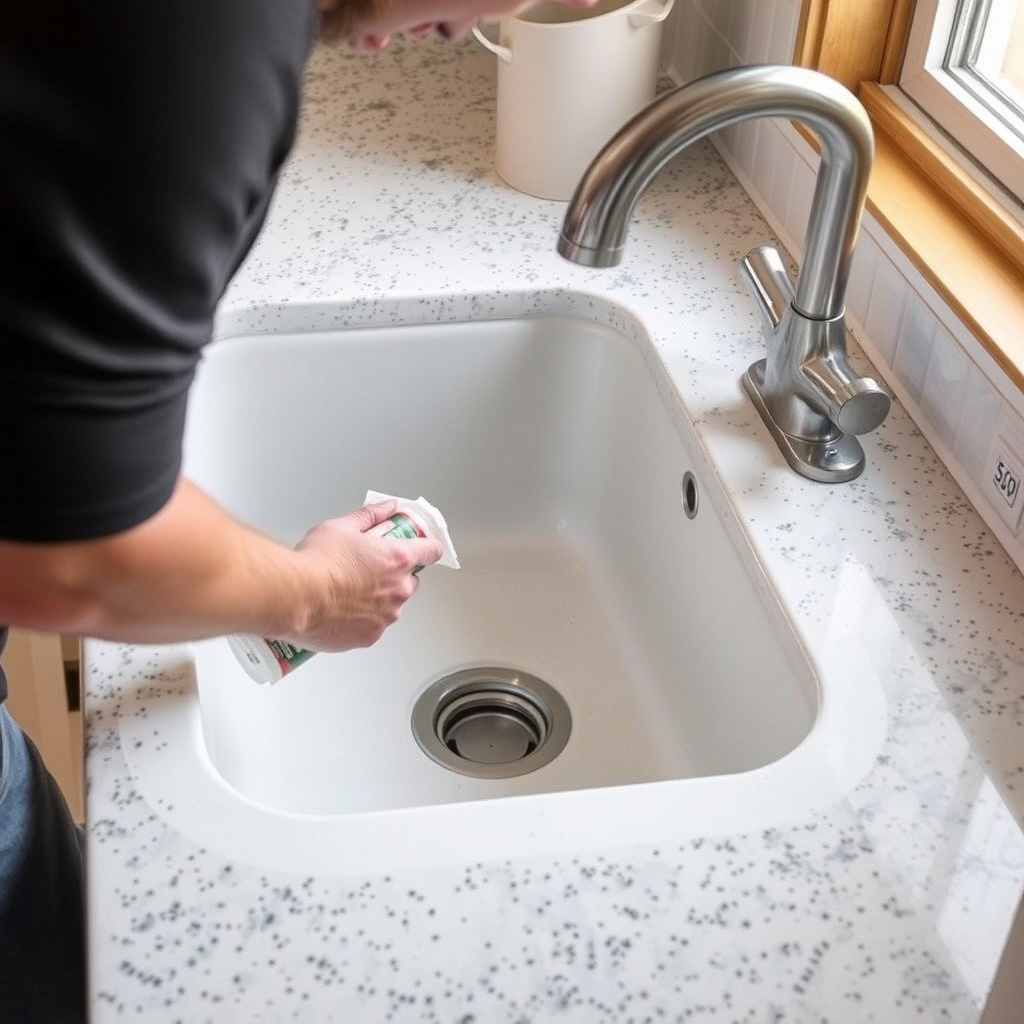 Mounting and Sealing the Kitchen Sink