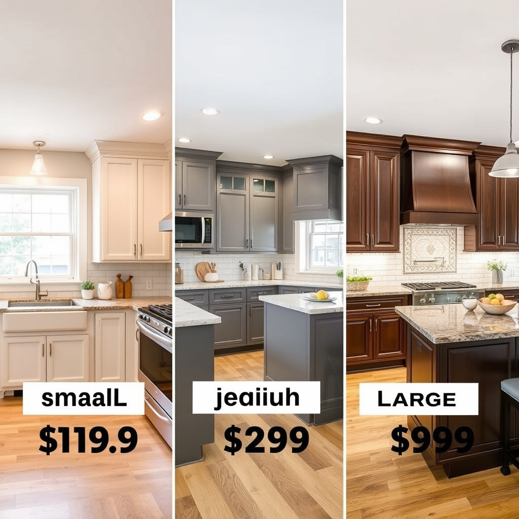 Kitchen Remodel Cost Ranges by Project Scale