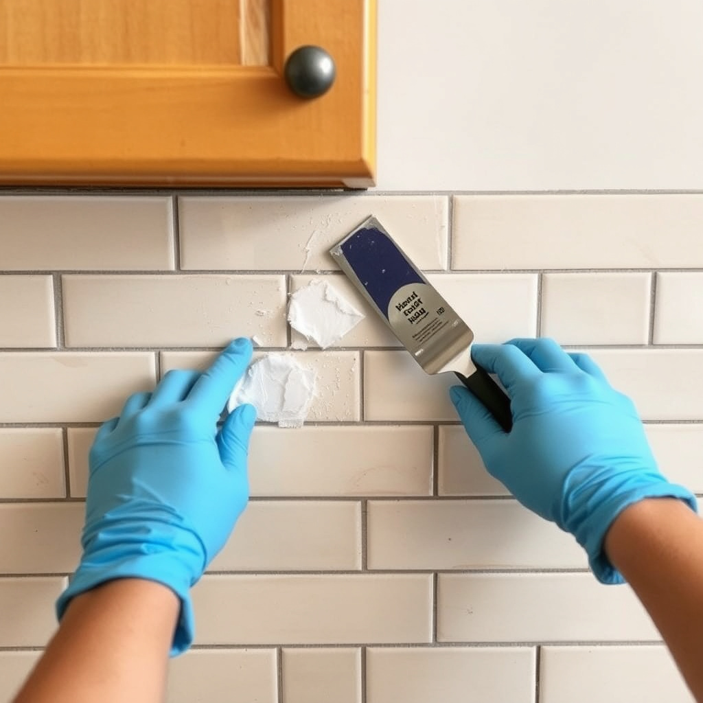 How to Install Kitchen Backsplash: A Step-by-Step Guide 8 Applying Adhesive and Setting the Backsplash Tiles