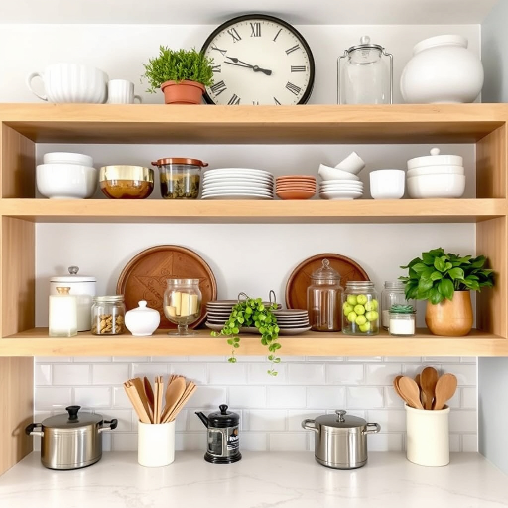 Styling Open Kitchen Shelves with the Main Keyword