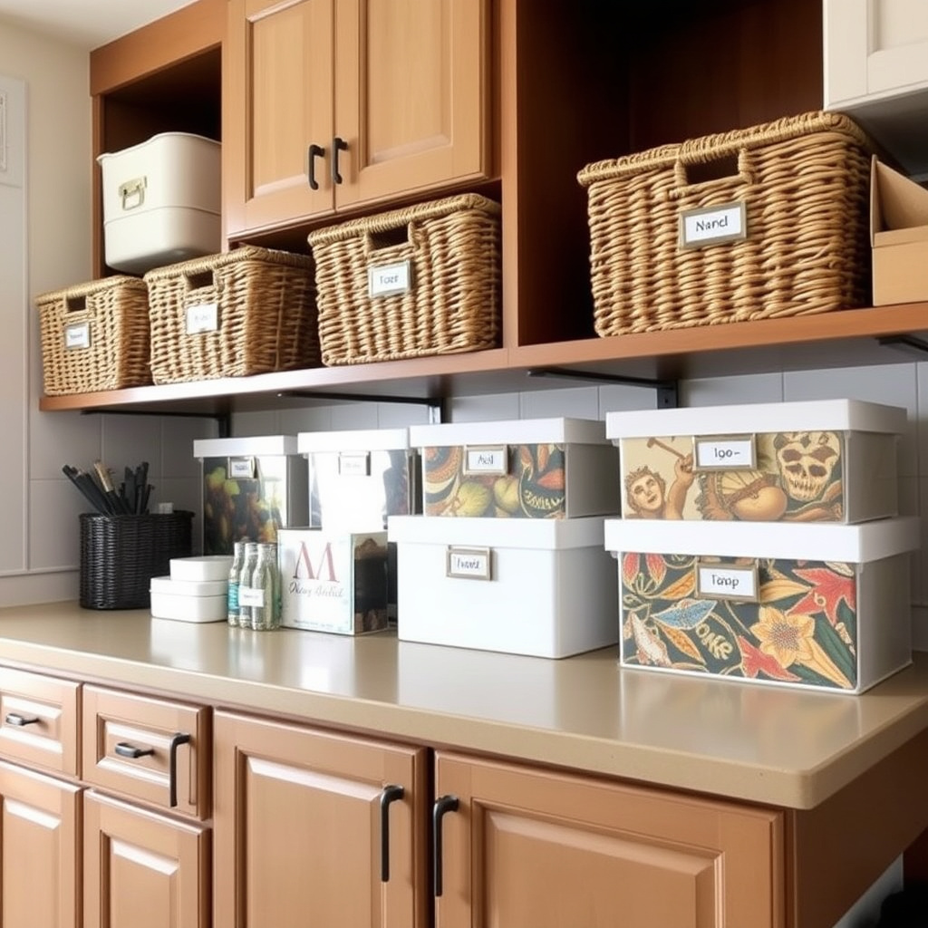 Utilizing Storage Solutions Above Cabinets