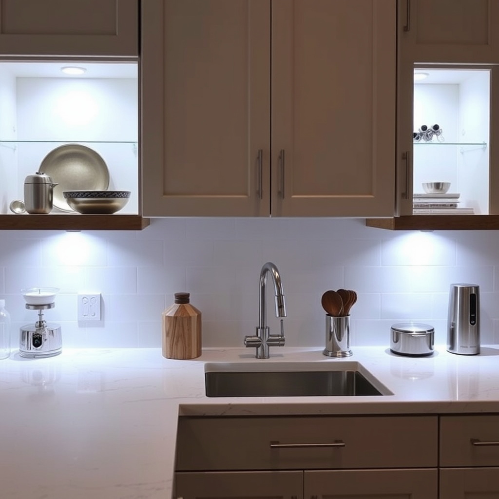 How to Accessorize a Kitchen Counter for Style and Functionality 10 Lighting and Its Effect on Kitchen Counter Accessories