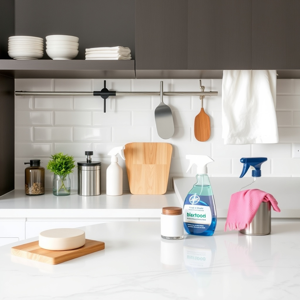 How to Accessorize a Kitchen Counter for Style and Functionality 11 Maintaining Cleanliness and Preventing Clutter