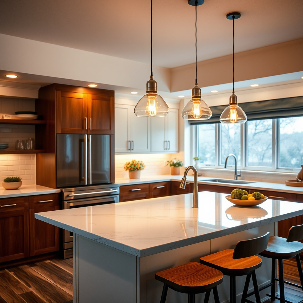 Lighting Solutions That Highlight the Kitchen Island