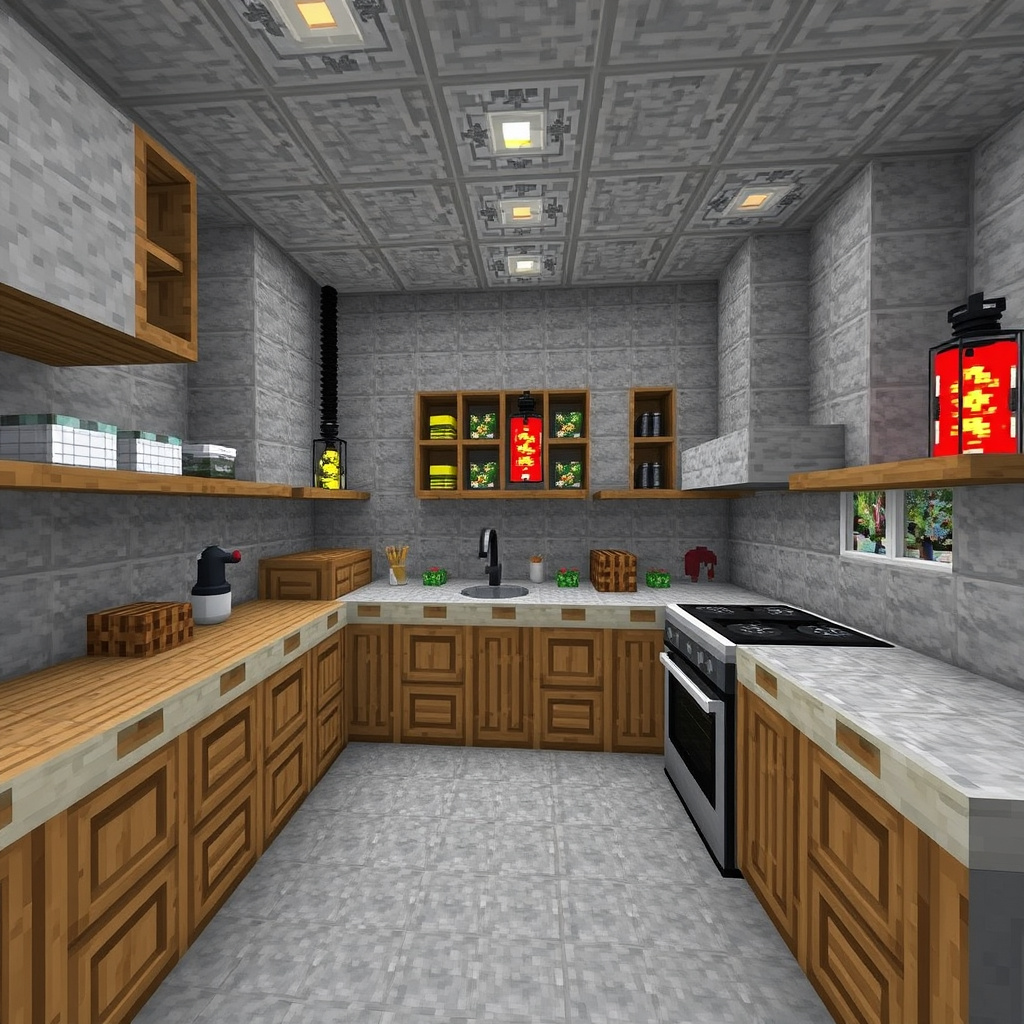 Advanced Features for an Upgraded Minecraft Kitchen