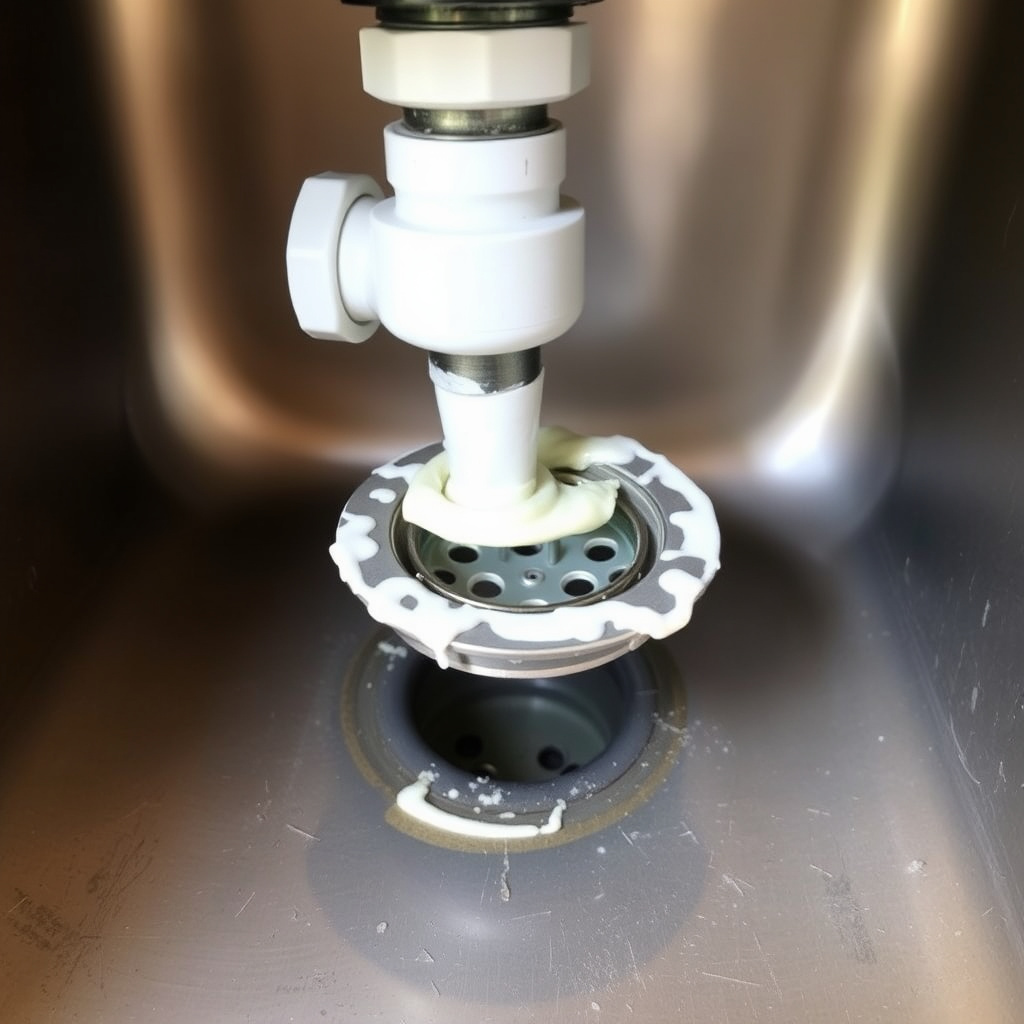 Installing the New Kitchen Sink Drain Assembly