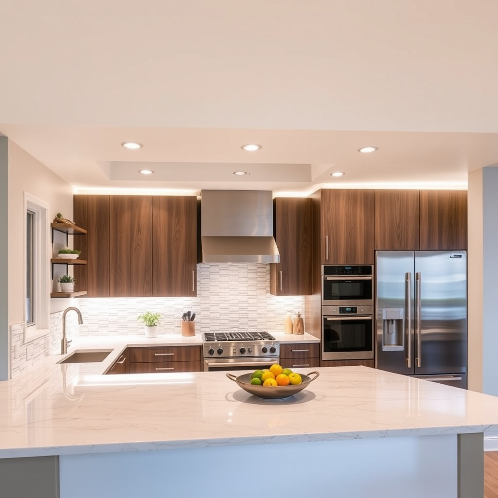 Utilizing Lighting to Downplay or Enhance Kitchen Soffits