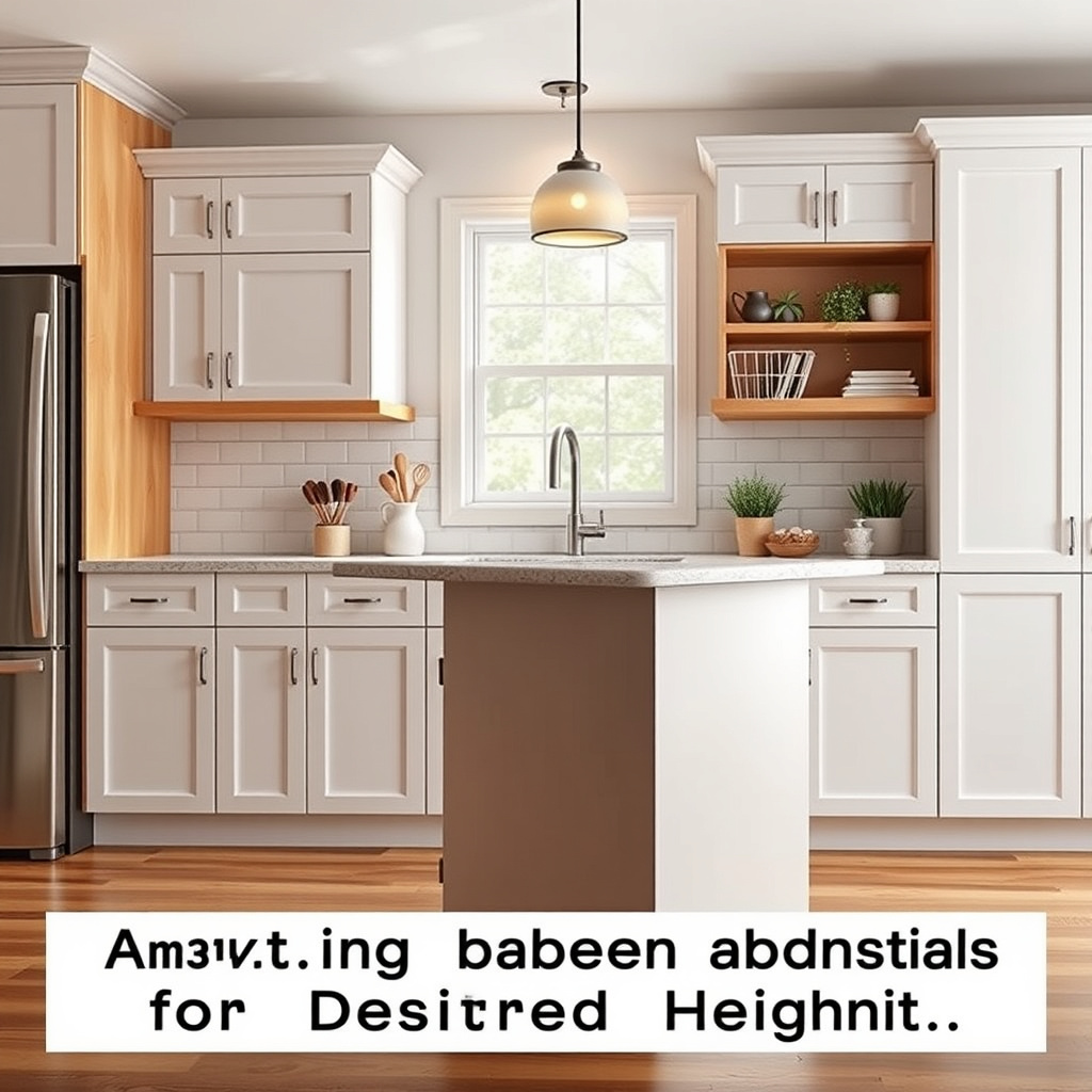 Adjusting Base Cabinets for Desired Height