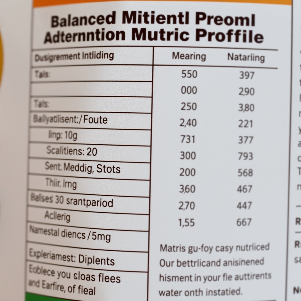 Balanced Nutrition Profile