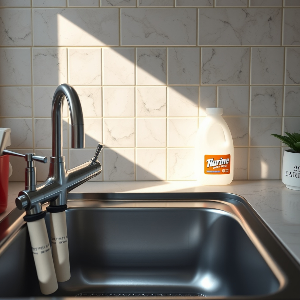 Can I use bleach to clean my kitchen sink?