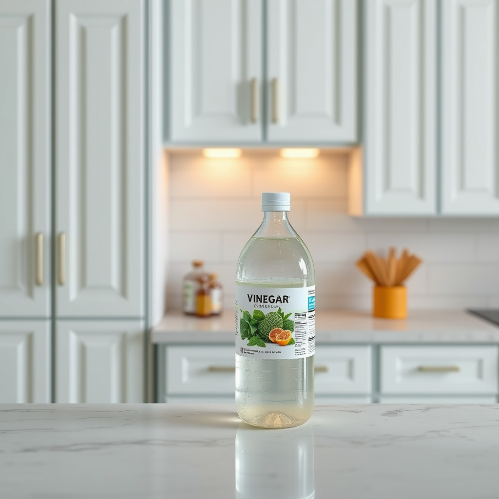 Can I use vinegar on all types of kitchen cabinets?