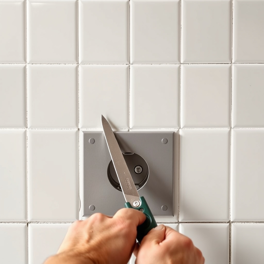 Cutting Tiles to Fit Edges and Outlets