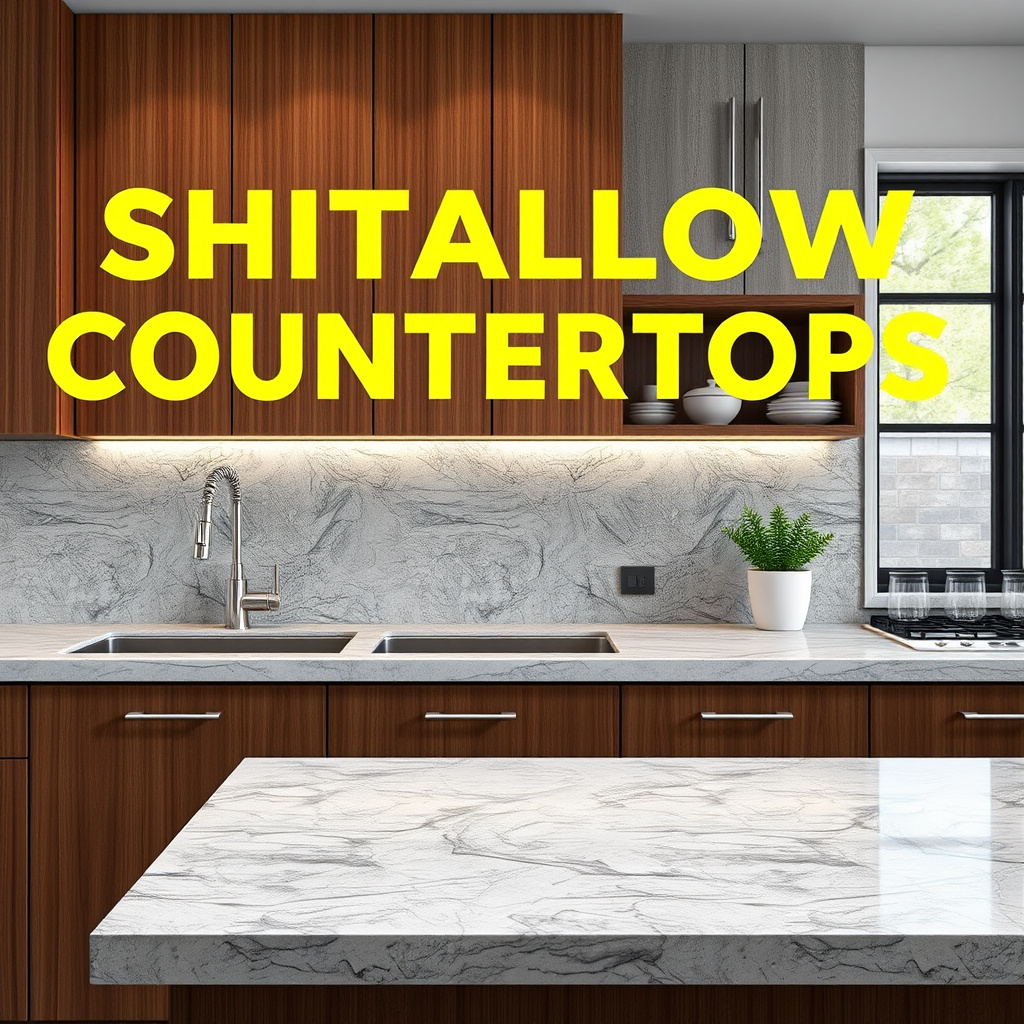 Deep vs. Shallow Countertops in Different Materials