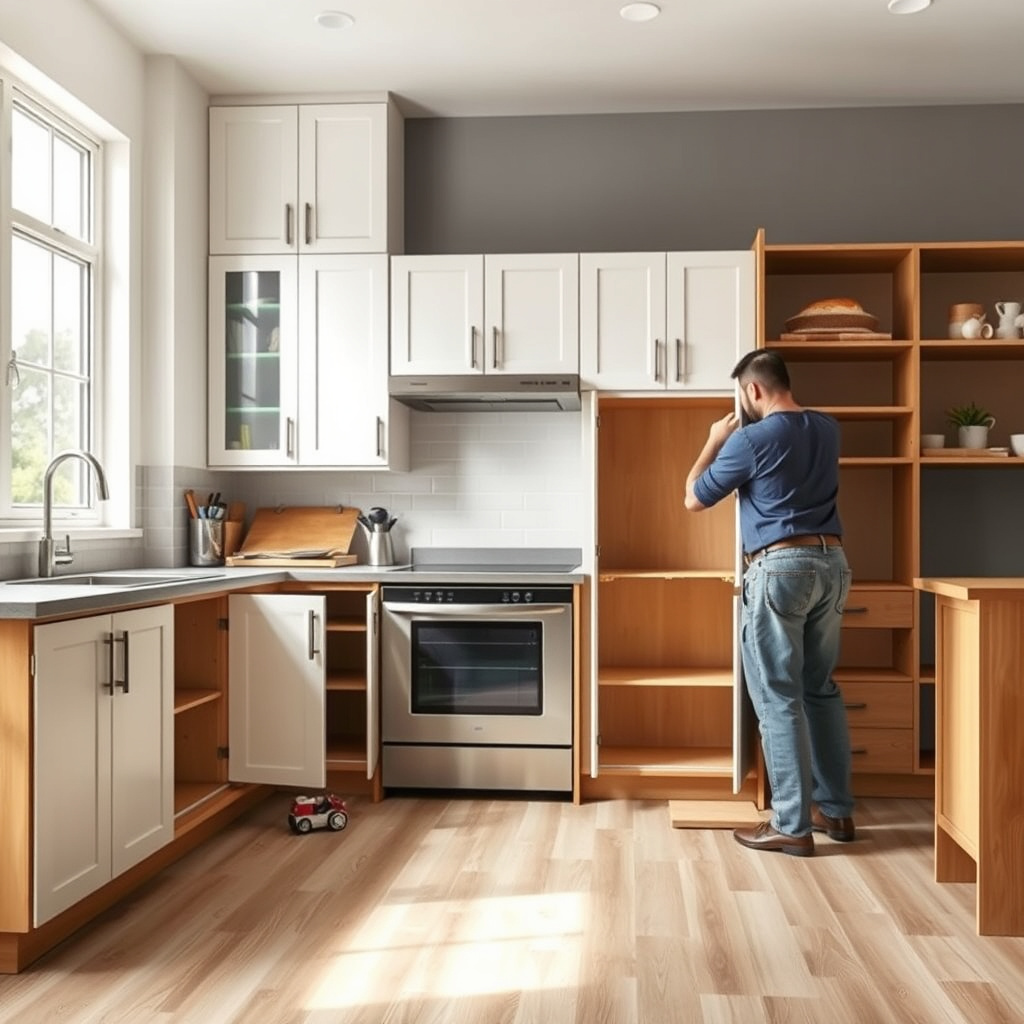 How to Remove Kitchen Cabinets Safely and Efficiently 3 Emptying Cabinets and Clearing the Area