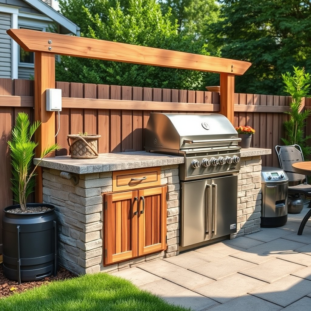 How to Build an Outdoor Kitchen: A Step-by-Step Guide for Your Backyard 13 Finishing Touches and Utility Connections