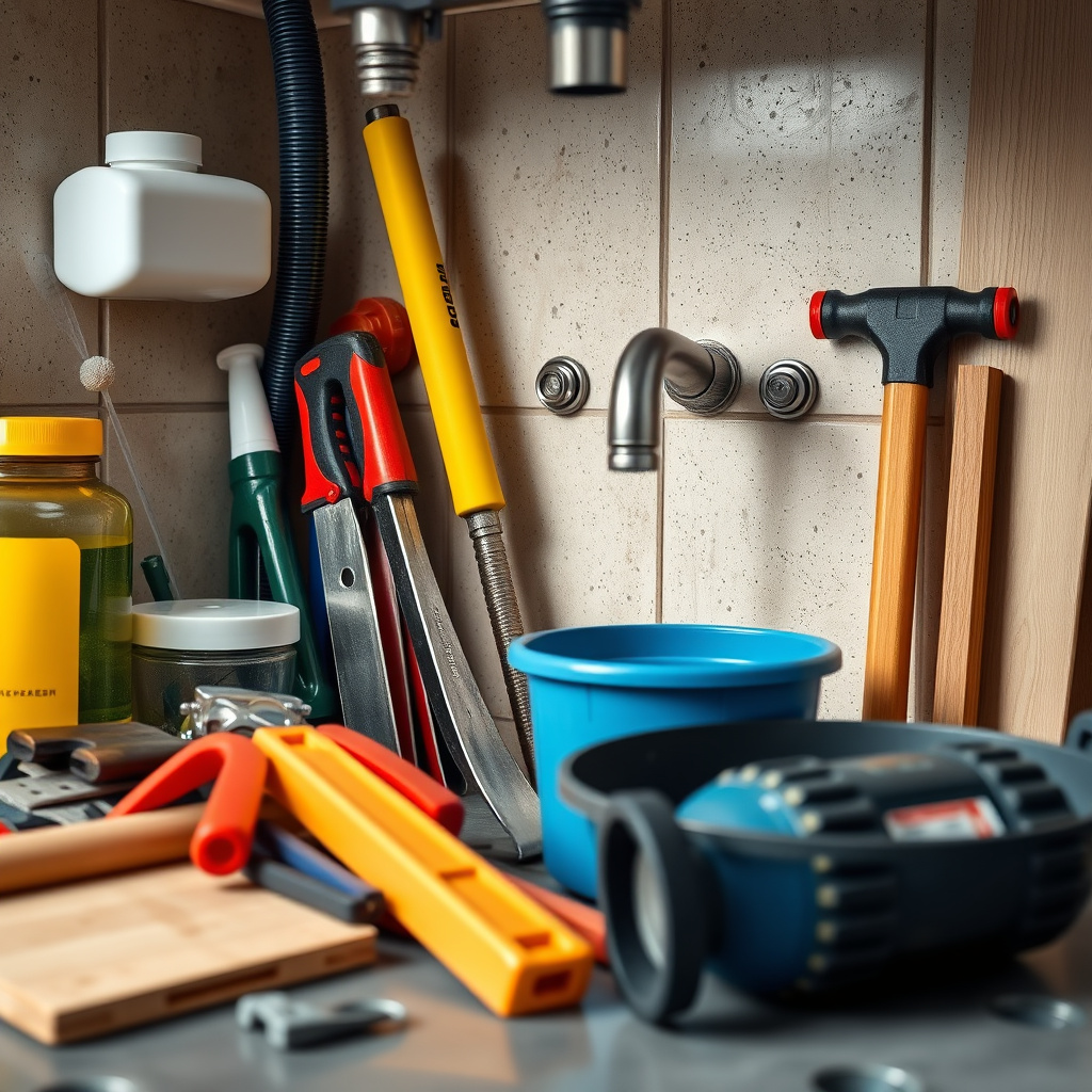 Gathering Tools and Plumbing Materials