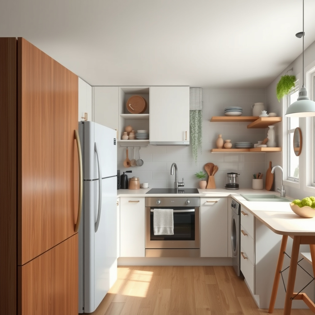 How can I make my small kitchen feel larger?