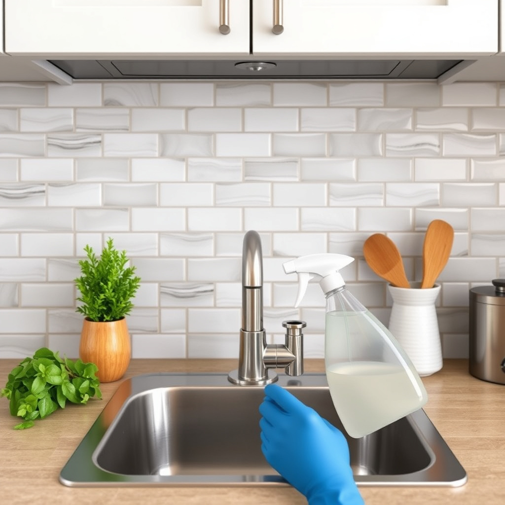 How do I clean and maintain my backsplash after installation?