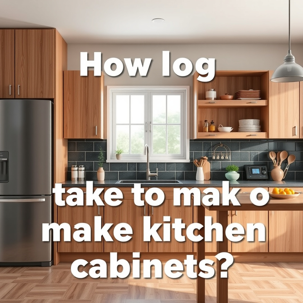 How long does it typically take to make kitchen cabinets?