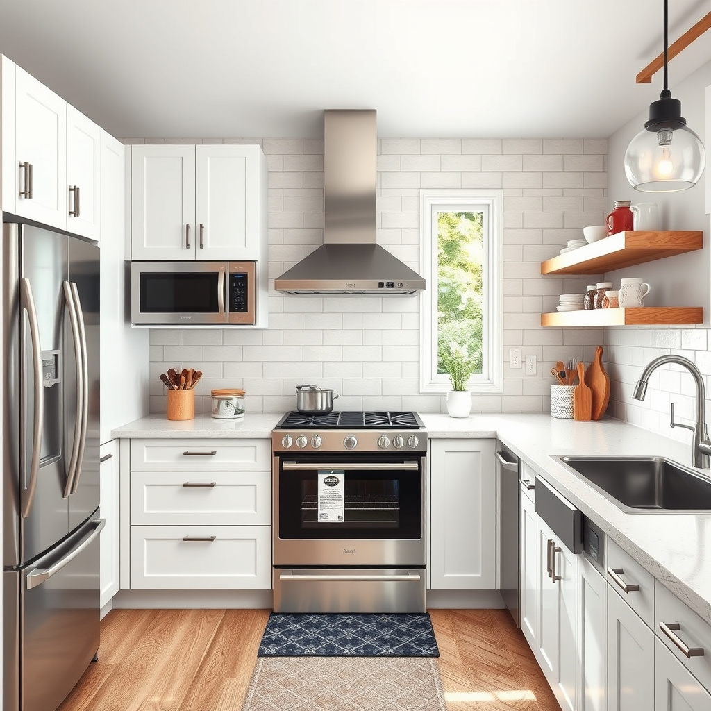 How much should I budget for appliances in a kitchen renovation?