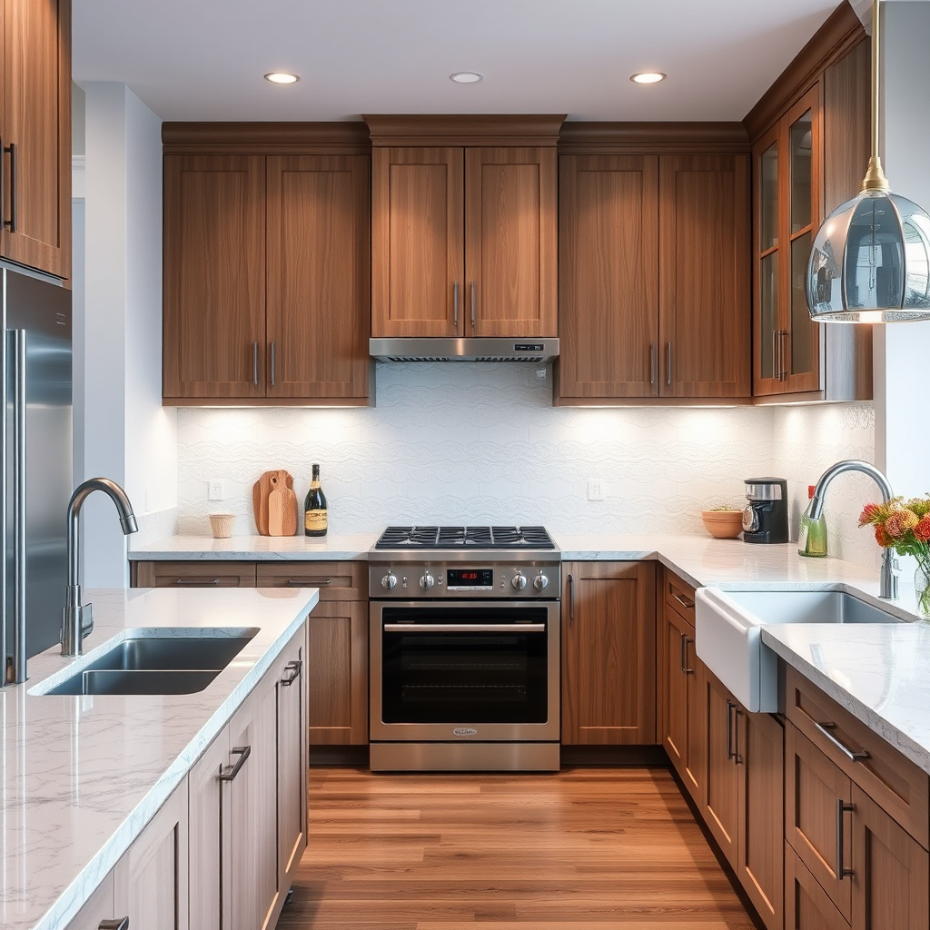 How much should I budget for cabinets in a kitchen remodel?
