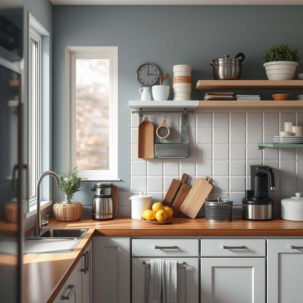 How often should I declutter a small kitchen?