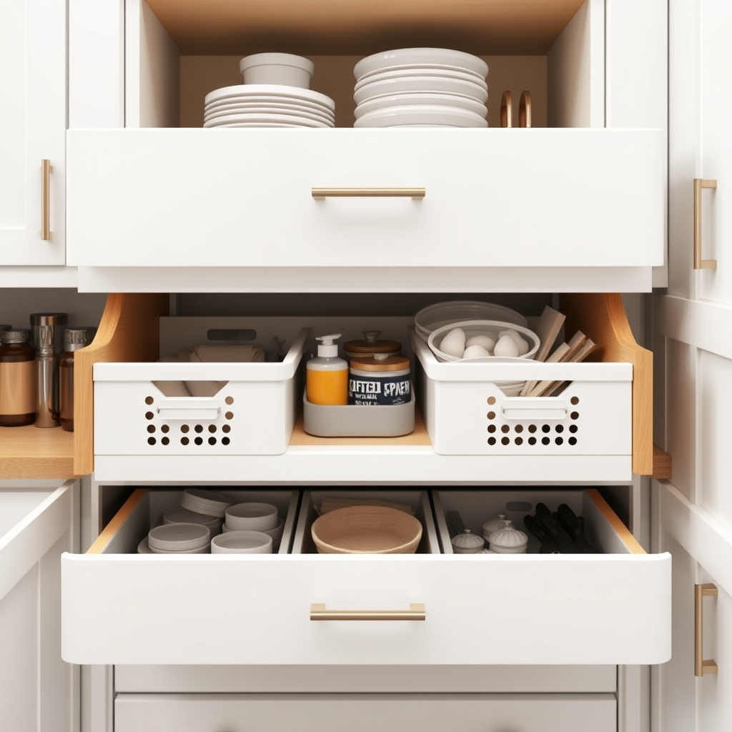 How often should I reorganize my kitchen drawers?