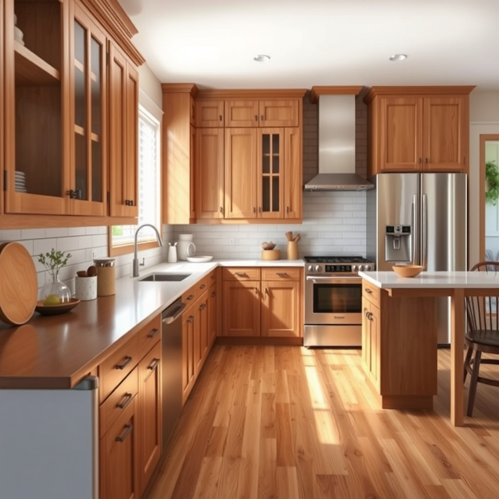 Installation of Cabinets and Flooring