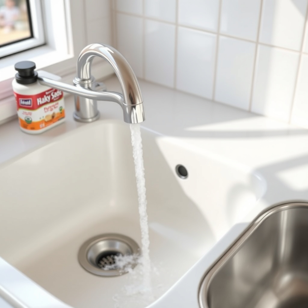 Is baking soda safe for all types of kitchen sinks?