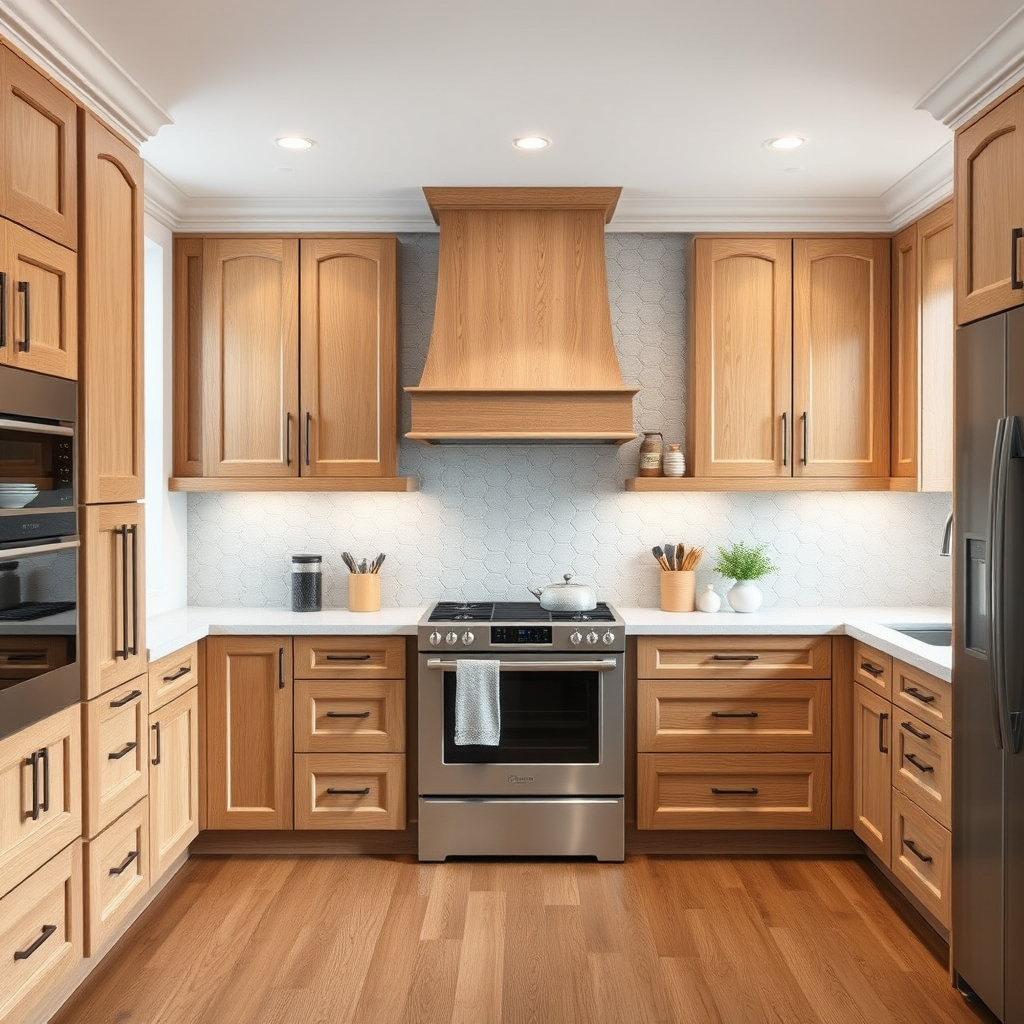 Is it better to replace oak cabinet doors or paint them to update the kitchen?