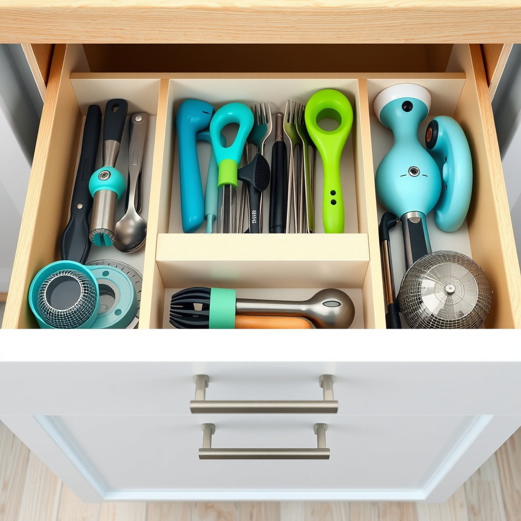 Organizing Small Gadgets and Baking Tools