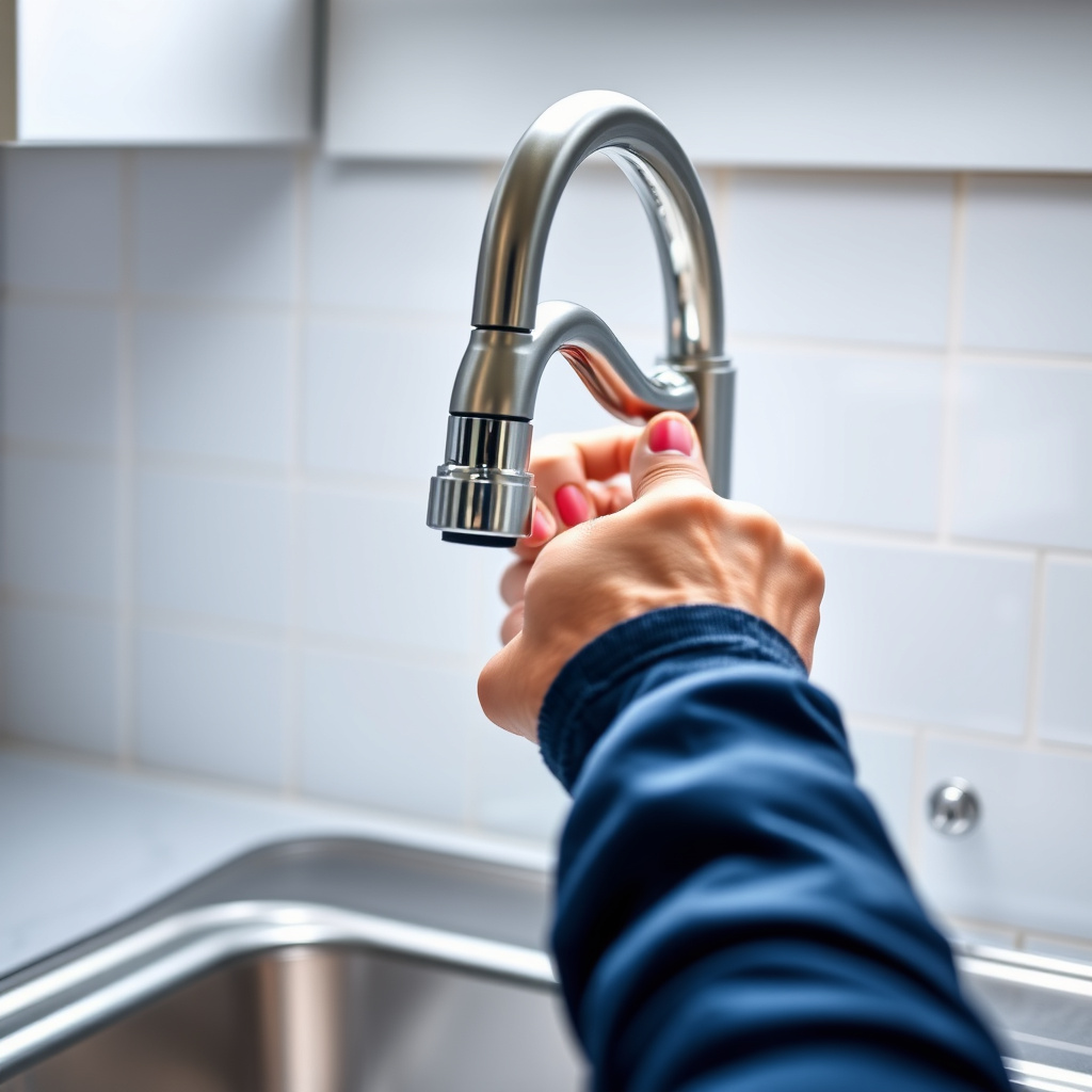 Positioning and securing the faucet
