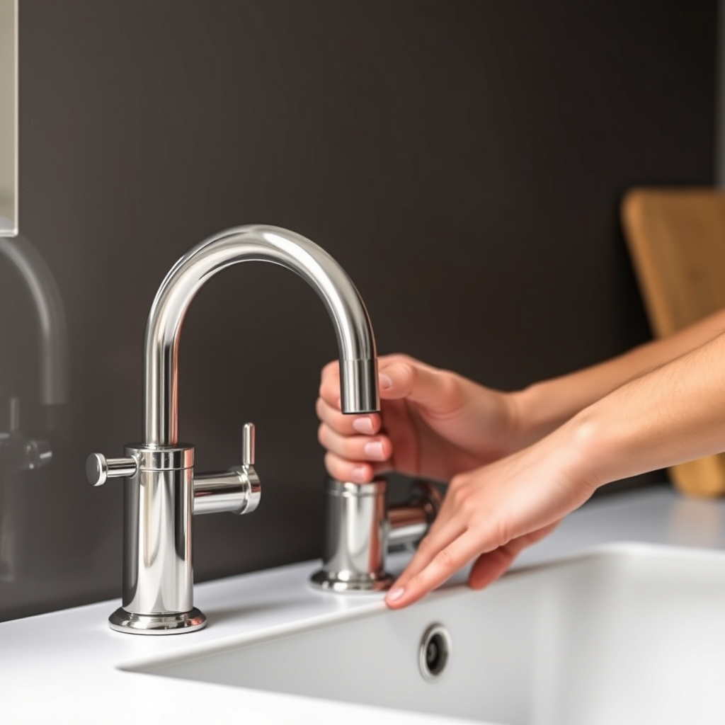 Positioning and Securing the Faucet