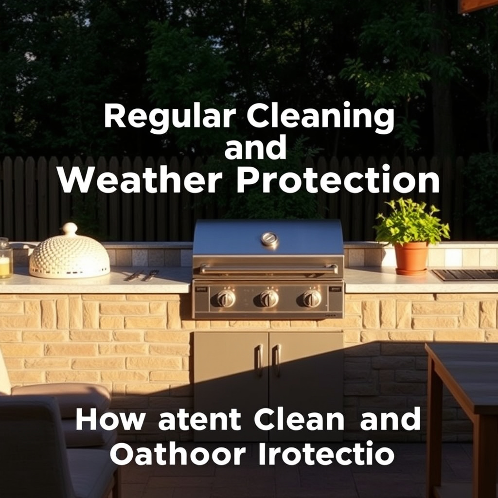 How to Build an Outdoor Kitchen: A Step-by-Step Guide for Your Backyard 18 Regular Cleaning and Weather Protection