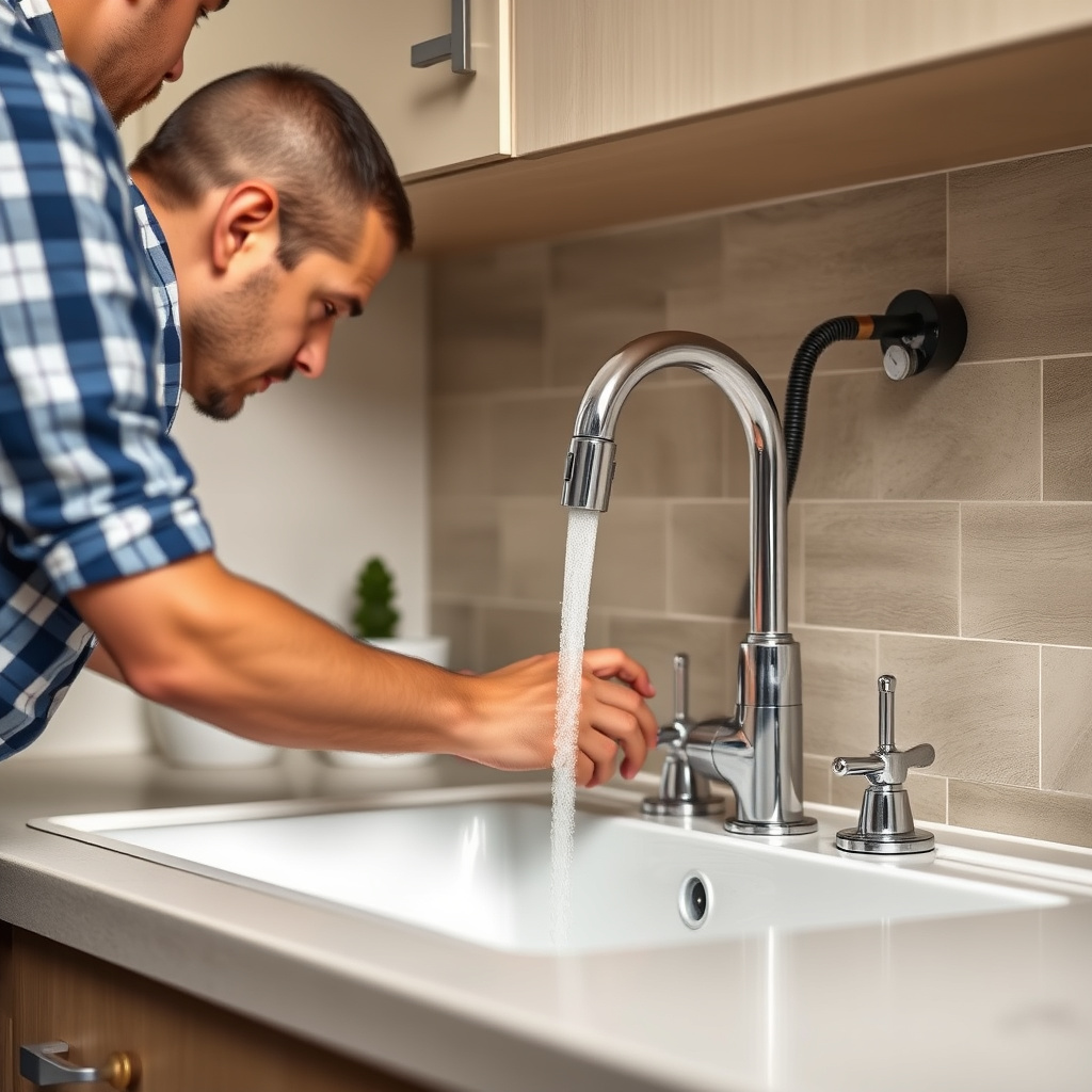 Shutting Off Water Supply and Preparing Sink