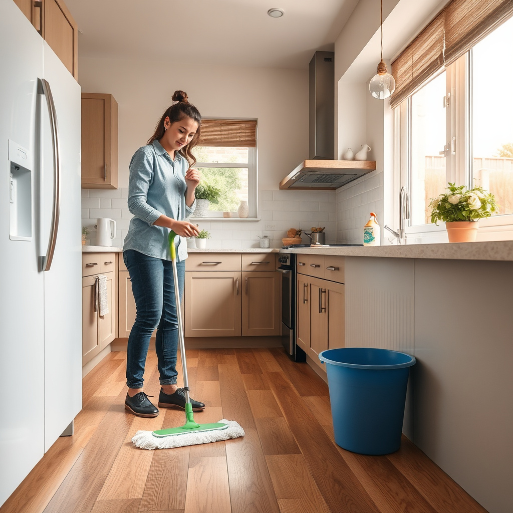 How to Clean Kitchen Efficiently: Step-by-Step Guide for a Sparkling Space 12 Sweeping and Mopping Kitchen Floors