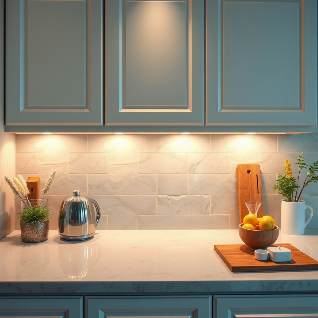 Under-Cabinet Lighting for Ambience and Practicality