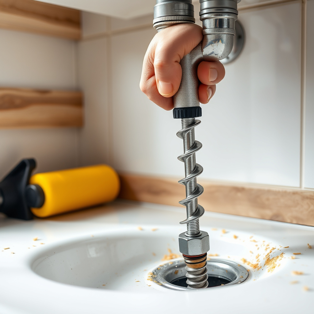 Using a Drain Snake or Auger
