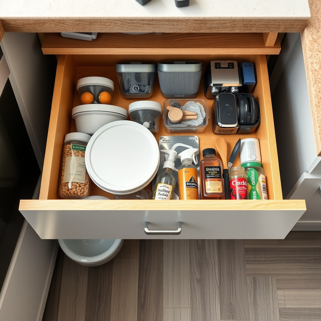 What is the best way to keep kitchen drawers from getting messy again?