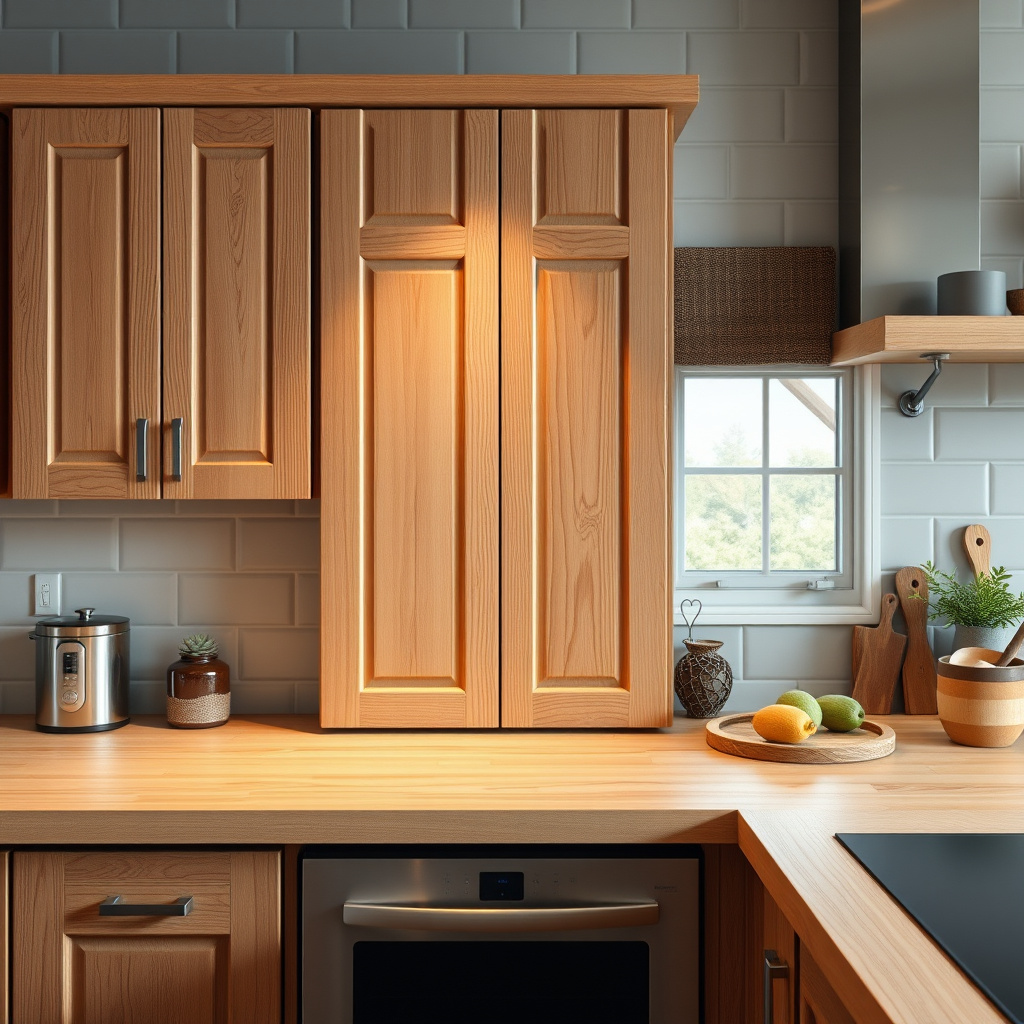 What type of wood is best for kitchen cabinet doors?