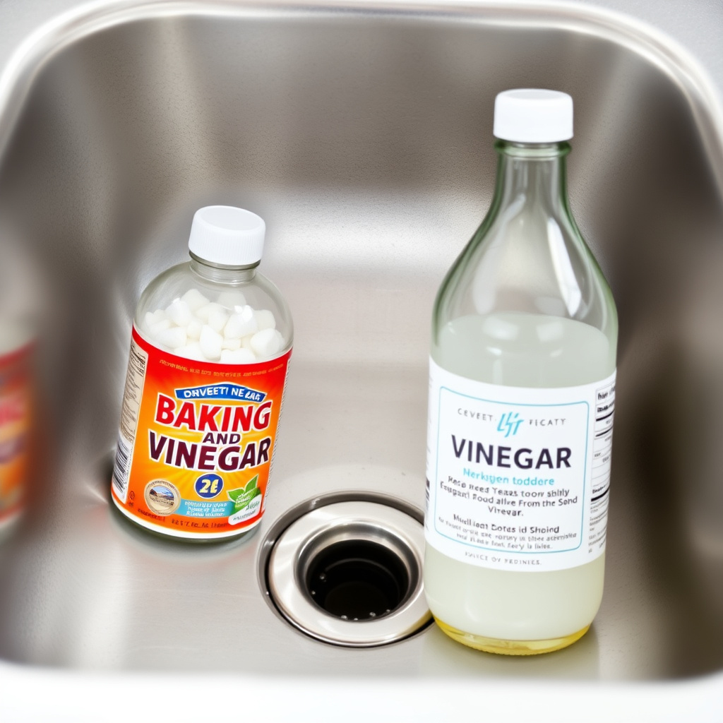 How to Clean Kitchen Sink Drain Smell Quickly and Effectively 6 Baking Soda and Vinegar Treatment
